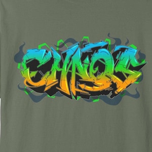 Chaos Graffiti Unisex T-shirt, Colorful Street Art Tee, Urban Style