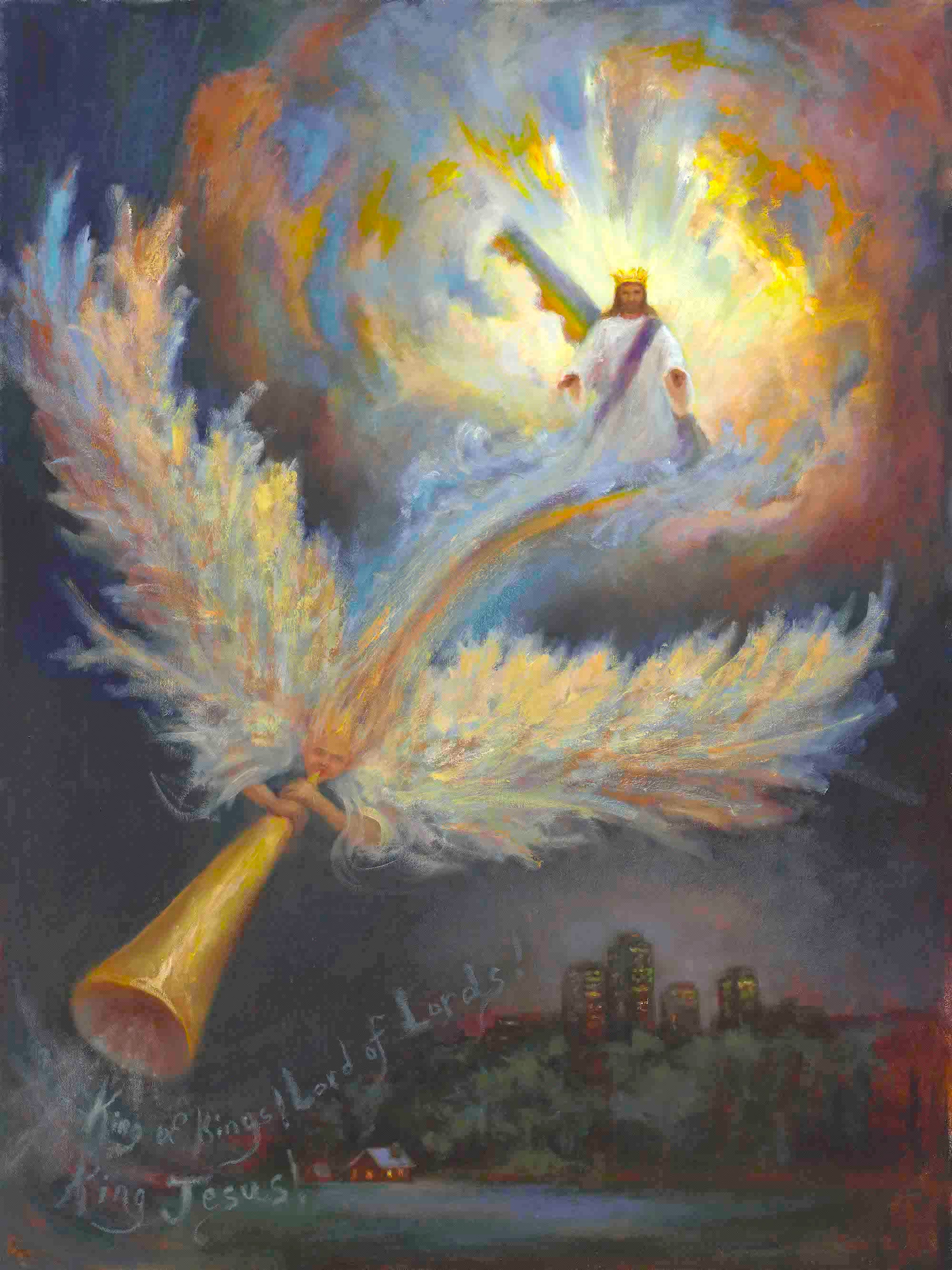 Second Coming of Jesus Christ Art Print: Inspirational Christian Canvas ...