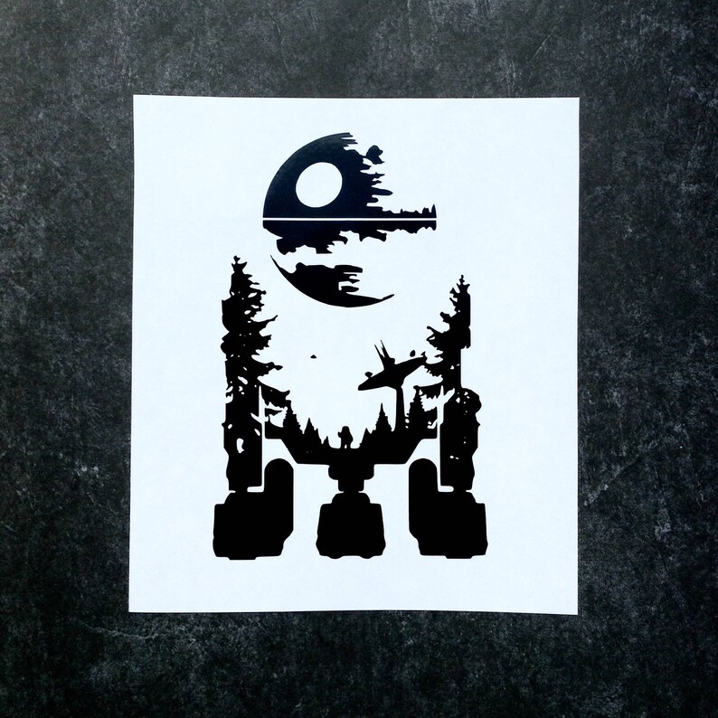 tar Wars Death Star Vinyl Decal Sticker