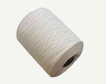 Pure Mulberry Silk Yarn, 100% Silk Thread - per 100g Cone - Super Fine Lace Weight 2/60, Perfect for Knitting, Weaving and Crochet