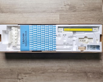 Brand New Silver Reed LKS100 6.5mm Knitting Machine - English Instruction Book Included, 100 Needles, Lightweight Single Bed, Easy to Use