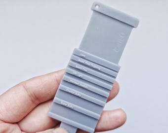 WPI Tool Converter/ Measure - Wraps Per Inch Gauge for Spinners & Fiber Artists - Eco-Friendly Resin 3D Printed