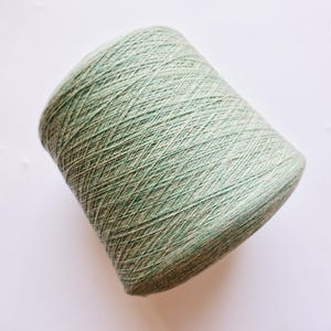 Loro Piana 100% Italian Baby Cashmere in Verdino Mel 110- 1kg Cone/ 100g Cake - Lace Weight 2/26 NM, Perfect for Knitting, Weaving& Crochet