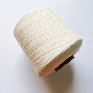 Pure Cotton Yarn, 100% Cotton Thread - 1000g Cone or per 100g Cake/ Cone - Lace Weight 2/20, Perfect for Knitting, Weaving & Crochet