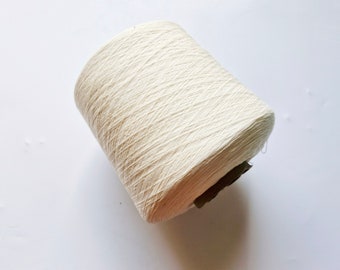 Pure Cotton Yarn, 100% Cotton Thread - per 100g Cake/ Cone - Lace Weight 2/20, Perfect for Knitting, Weaving & Crochet