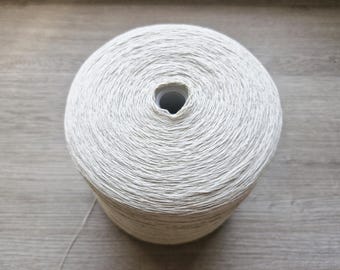 Pure European Linen Yarn - Khaki - per 100g Cake/ Cone - 1 ply 5.5N Perfect for Knitting, Weaving & Crochet