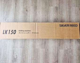 Brand New Silver Reed LK150 6.5mm Knitting Machine - English Instruction Book Included, 150 Needles, Lightweight Single Bed, Easy to Use