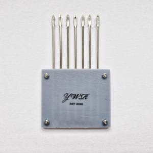 Silver Reed LK150 Transfer Tool - Adjustable 7-Prong Large Eyelet Needle - Eco-Friendly Resin 3D Printed - 6.5mm Mid Gauge Knitting Machine