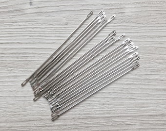 20Pcs Double Eyelid Transfer Needles - Essential Knitting Accessory for Silver Reed Standard 4.5mm Brother Singer Knitting Machine