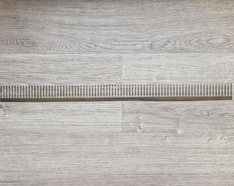 Long Garter Bar for LK150 Knitting Machine - 80 Stitches, 6.5mm Mid Gauge, Laser Cut 304 Stainless Steel