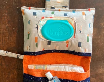 Car Diaper Clutch | Vehicle Diaper Clutch | Small Diaper Bag | Diaper Tote | Baby Shower Gift