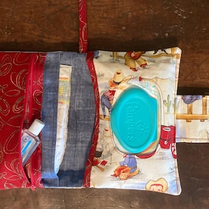 Cowboy Diaper Clutch | Diaper Clutch | Small Diaper Bag | Diaper Tote