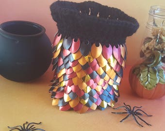 items similar to titanium scale mail custom dice holding bag on etsy