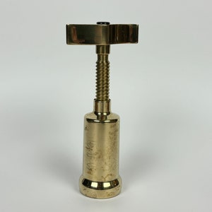 Vintage Italian Brass Corkscrew Wine Opener, Engraved DAD, Father&#39;s Day Gift