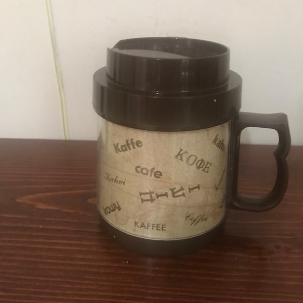 Vintage Travel Coffee Mug 80s