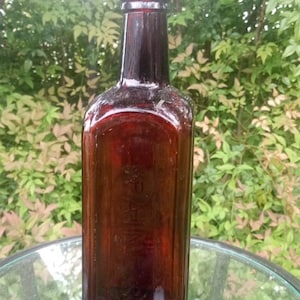Large Antique Paine&#39;s Celery Compound Bottle Brown Glass