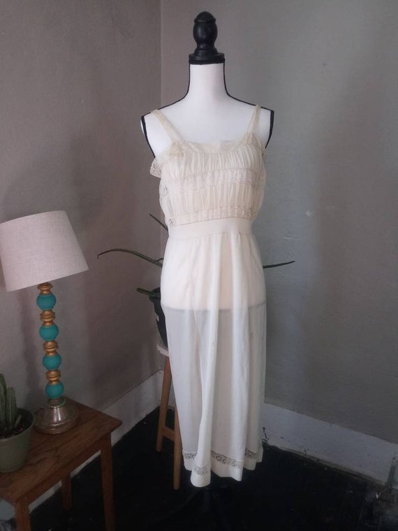 Late 1940's Lace Slip