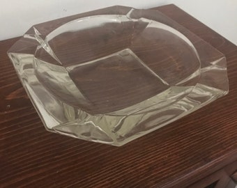 ヴィンテージヒコックレザー灰皿：レトロなガラス装飾 - Etsy 日本