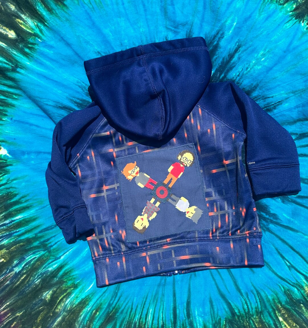 Baby Toddler Size 9 Month Phish Zip up Navy Hoodie Curveball Pixel ...