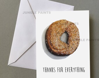 Everything Bagel, Blank Card