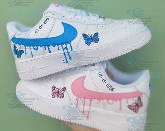 Custom Shoes Butterfly, Air Force 1's Customized sneakers