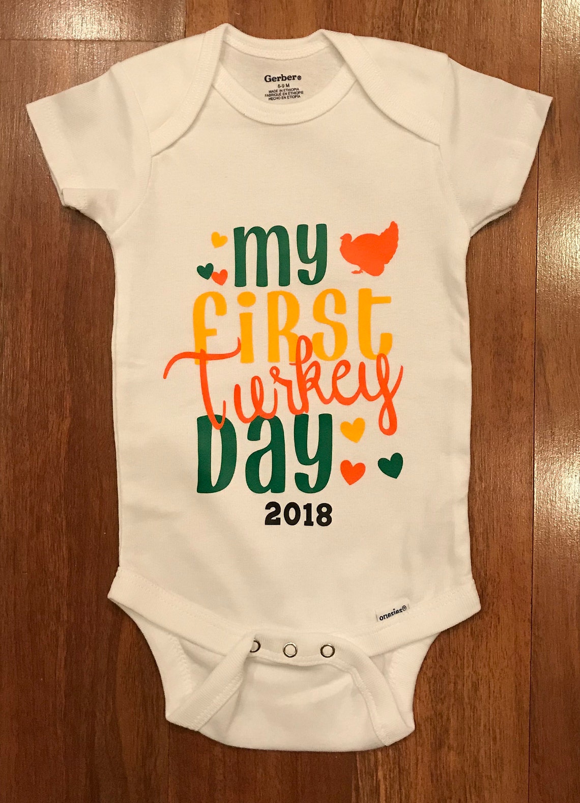 Set of 8 First Holiday Onesies - Etsy