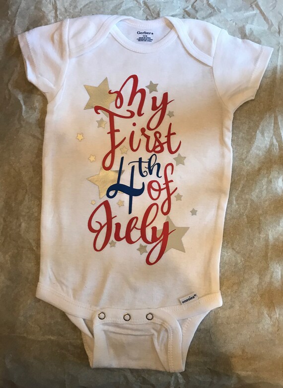 first 4th of july onesie