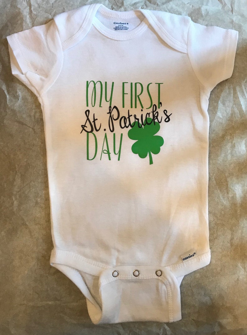 first st patrick's day onesie