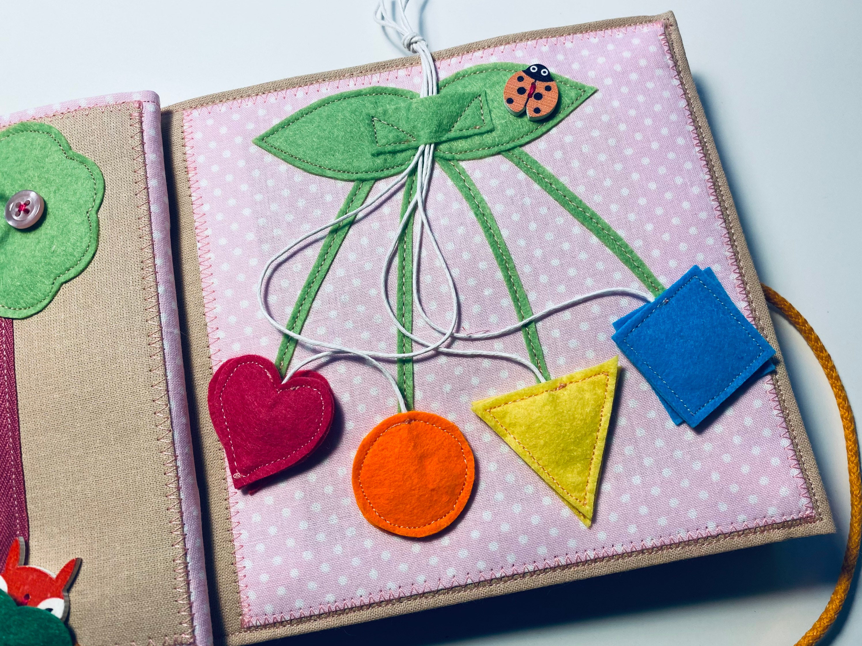 Learning Quiet Book for Toddlers With 6 Pages With Fox and Etsy