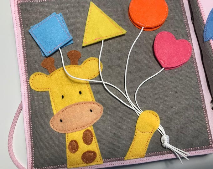 Quiet Book PAGE Colours and Form Identity Activity With Cute - Etsy