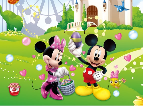 Mickey Mouse Minnie Mouse Clubhouse Wall Decal Room Decor For Kids Room Design