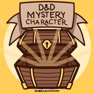 Dungeons and Dragons - Mystery Character Stickers -  Roll for a Mystery DnD Character! - 3 Stickers