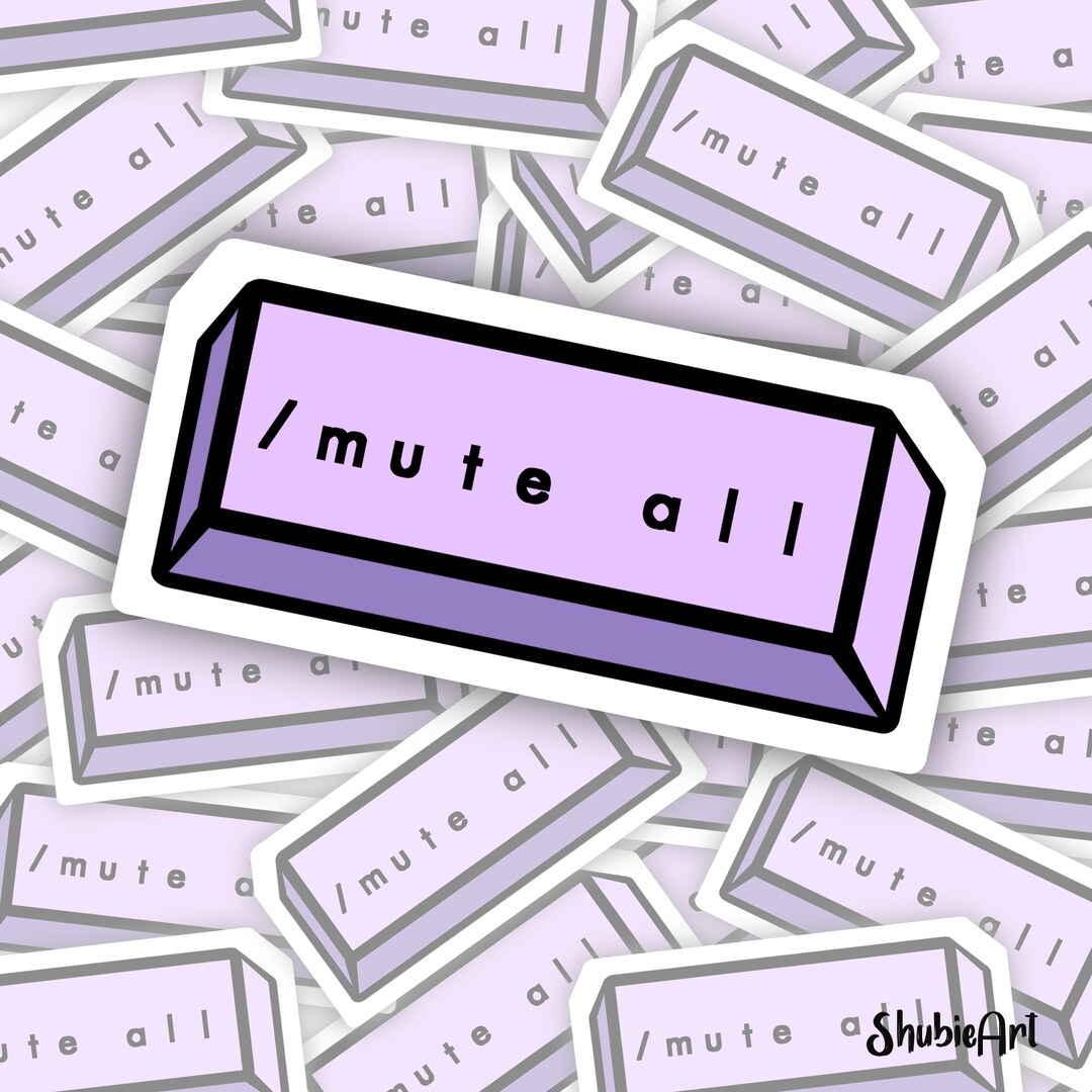 League of Legends Salty Gamer Mute All Sticker Etsy