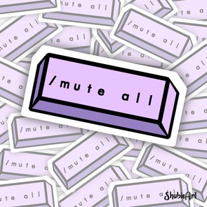 League of Legends - Salty Gamer - Mute All Sticker