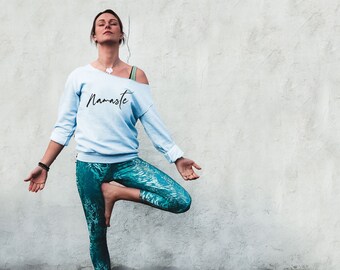 yoga slogan jumper