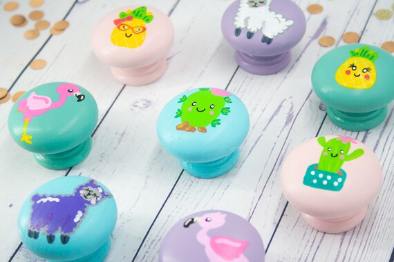 Custom Drawer Knob Cactus Drawer Handle Nursery Decor Etsy