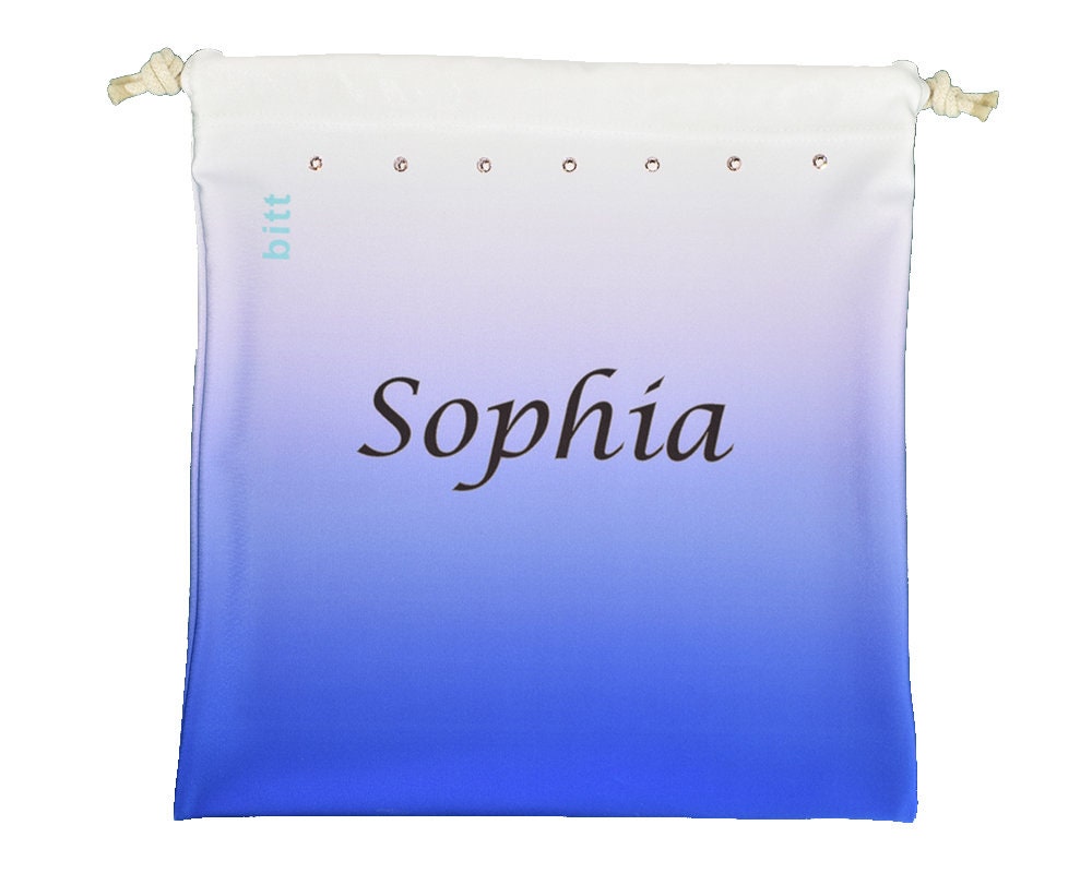 パーソナライズされた体操用グリップバッグ - ロイヤルブルーとホワイトのオンブレグリップバッグ、スワロフスキークリスタルオプション - Etsy 日本 体操用グリップバッグ - オンブルカラー、クリスタルオプション付き。