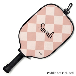 Custom Pickleball Paddle Cover Gift for Pickleball Player Protective Paddle Cover with Zipper Personalized Pickleball Gift Cover with Hook