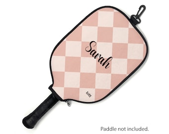 Benutzerdefinierte Pickleball Paddle Cover Geschenk für Pickleball Player Paddle Cover Cover mit Reißverschluss Personalisierte Pickleball Geschenkhülle mit Haken
