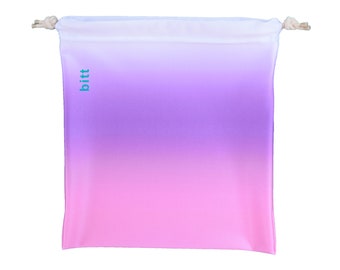 Pink & Purple Ombre Gymnastics Grip Bag - Sublimated Ombre Grip Bag with Swarovski Crystals Option