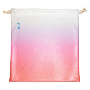 Coral, Purple, White Ombre Gymnastics Grip Bag - Sublimated Ombre Grip Bag with Swarovski Crystals Option