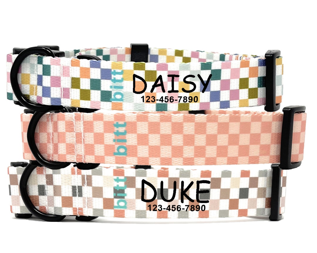 Personalized Dog Collar Custom Collar Silent Dog Collar Tag Neutral