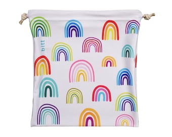 Gymnastics Grip Bag with Rainbows plus options for Swarovski Crystals