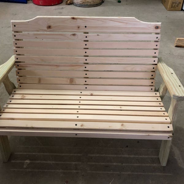 Kid's Wooden Bench, Outdoor Seat, Playroom Bench