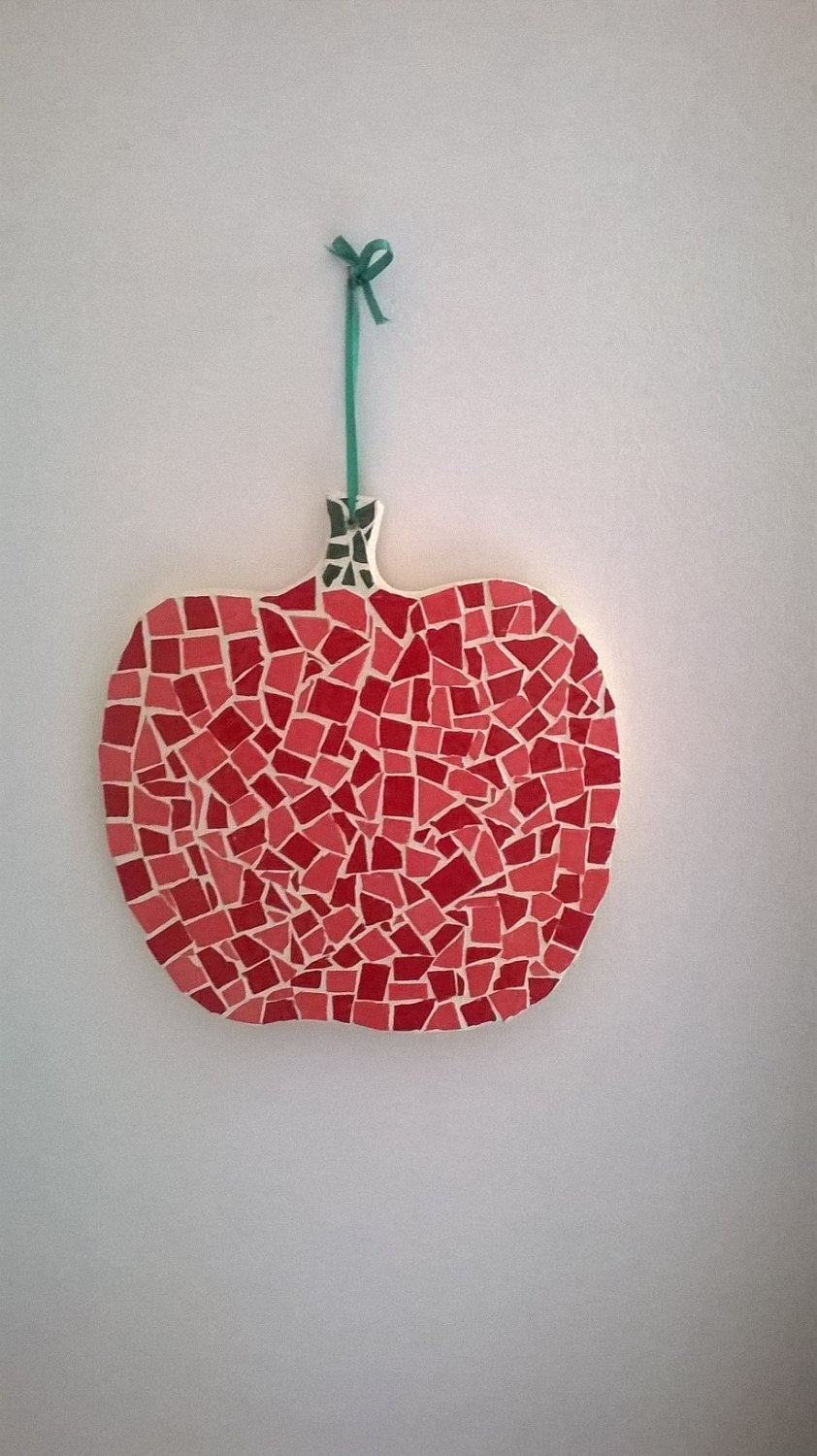 Pomme en Mosaïque , Red Apple Mosaic