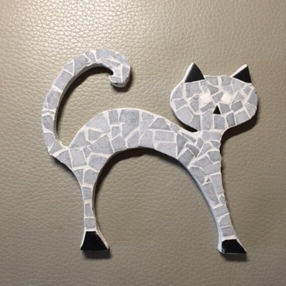Petit Chat Gris Et Noir En Mosaique Grey Mosaic S Cat Etsy Petit Chat Gris Et Noir En Mosaique Grey Mosaic S Cat Etsy