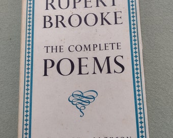 Complete Poems of Rupert Brooke WWI War Poet  Hardback Book 1946