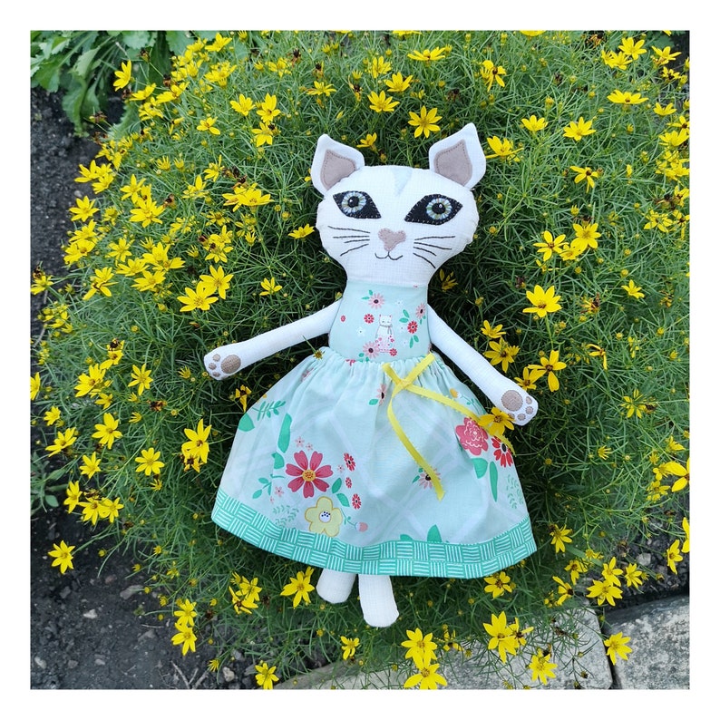 Kitty Doll Sewing Machine and Hand Embroidery Pattern Etsy