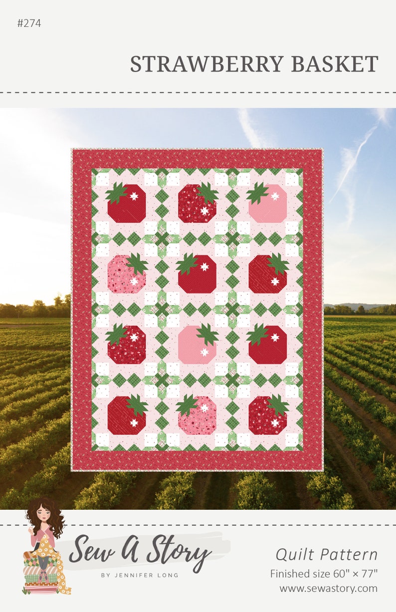 Strawberry Basket Quilt Pattern - Etsy