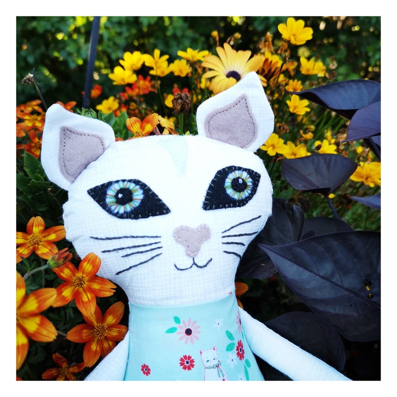 Kitty Doll Sewing Machine and Hand Embroidery Pattern Etsy